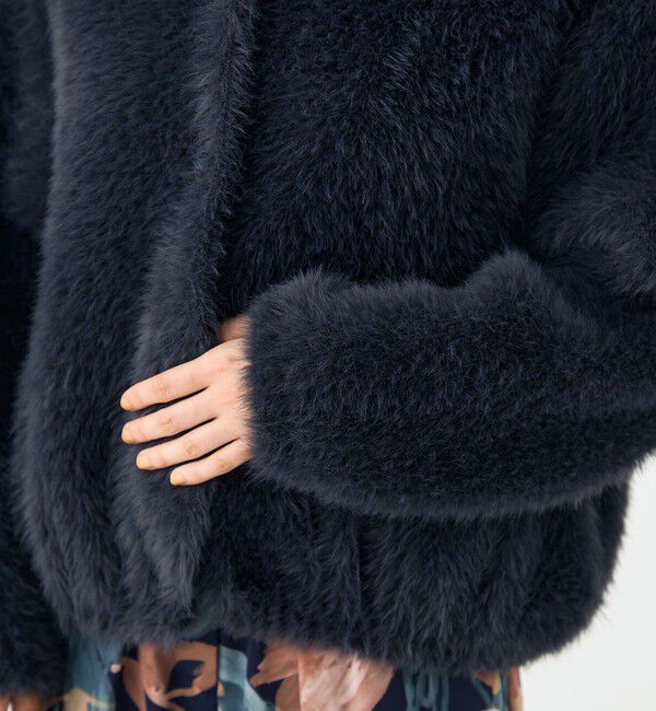 Ballsey「フェザーヤーン ステンカラーカーディガン」|カーディガン|