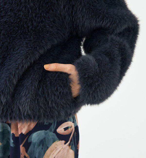 Ballsey「フェザーヤーン ステンカラーカーディガン」|カーディガン|