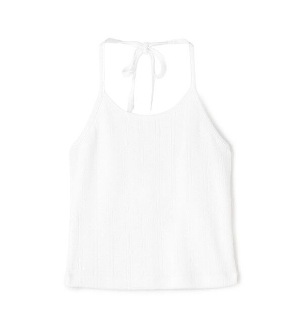 DES PRES「アイレットジャージー ホルターネック キャミソール」|キャミソール|11 ホワイト