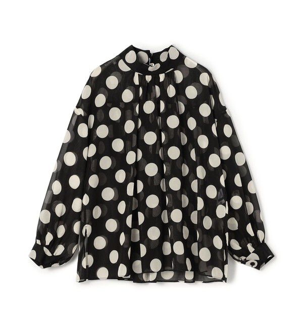 TOMORROWLAND collection「イヴェールドットプリント バックリボンブラウス」|シャツ・ブラウス|18 ホワイトドット