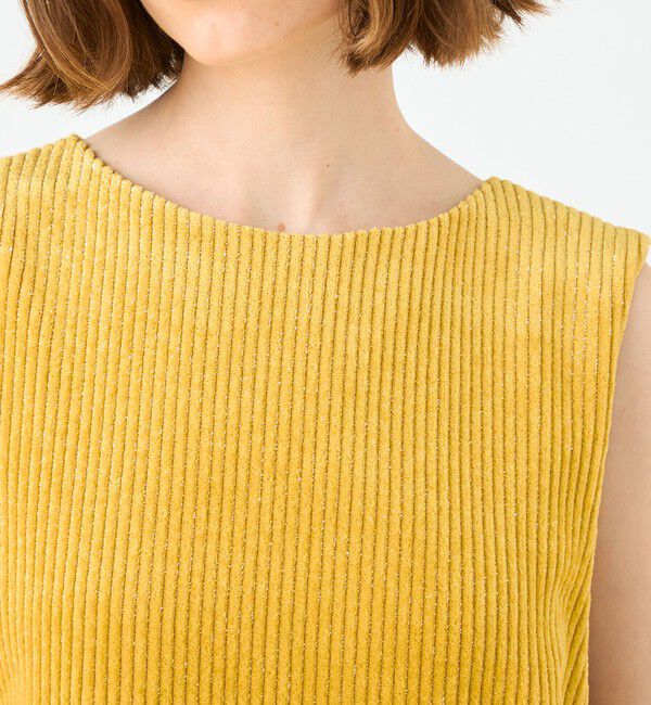 Ballsey「ラメコーデュロイ フロンタブルトップス」|シャツ・ブラウス|