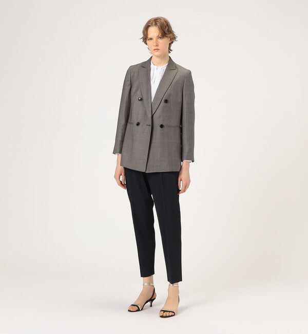 TOMORROWLAND collection「365 GLEN CHECK ダブルブレストジャケット」|テーラードジャケット|