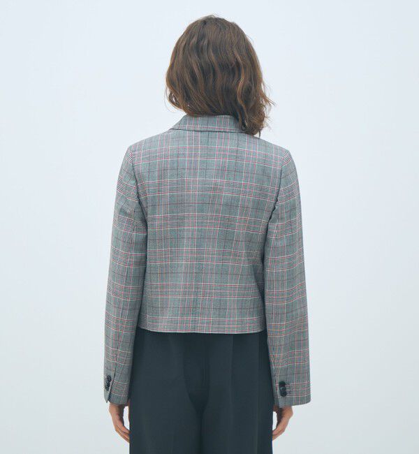 MACPHEE「ライトウールチェックシングルブレストジャケット」|テーラードジャケット|