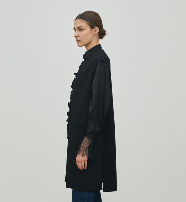 DES PRES「ウールファブリックコンビ ロングジレ」|ベスト・ジレ|