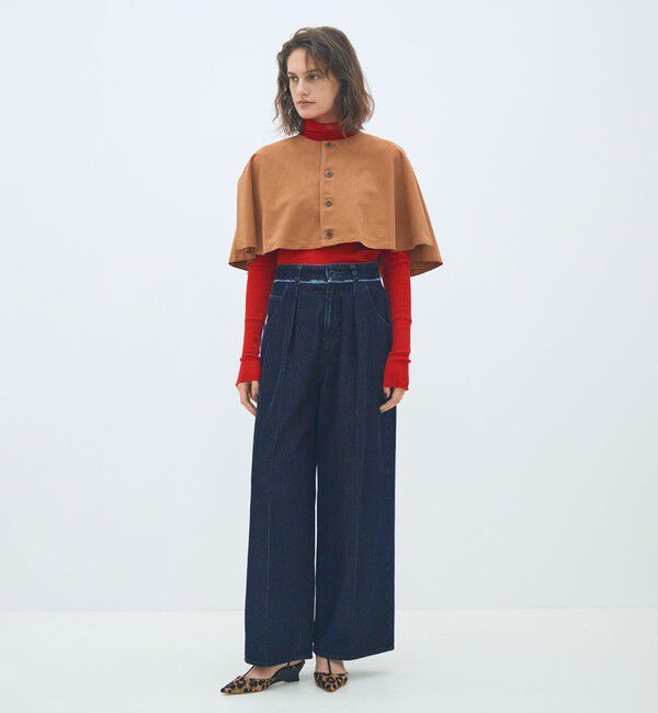 MACPHEE「フェイクスエード ショートケープ」|その他|