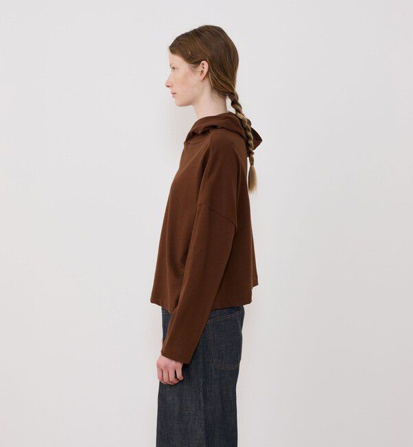 GALERIE VIE「クレープコットンジャージー フーデッドプルオーバー」|パーカー|