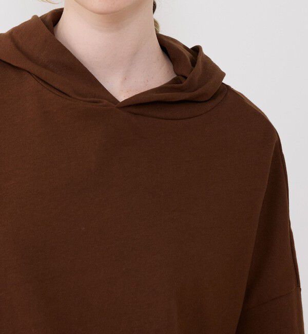GALERIE VIE「クレープコットンジャージー フーデッドプルオーバー」|パーカー|
