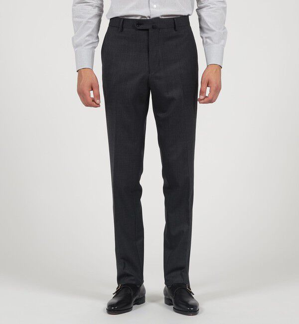 TOMORROWLAND MENS「SUPER120&rsquo;Sウール ストレッチ ノープリーツスラックス」|スラックス|