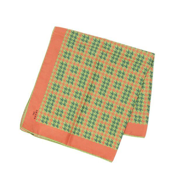 TOMORROWLAND GOODS「LE LYS シルク プリントスカーフ」|バンダナ・スカーフ|26 オレンジ系