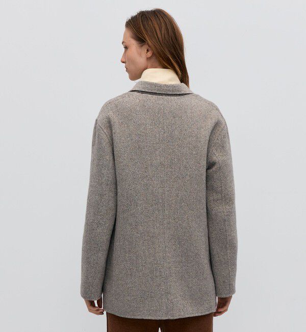 BACCA「オートミールダブルフェイス リバージャケットコート」|テーラードジャケット|