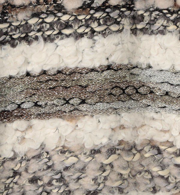 Ballsey「ボーダーツイード ショートコート」|ノーカラーコート|