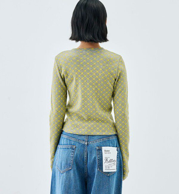 Edition「コットンモダールフライス プリント カーディガン」|Tシャツ・カットソー|