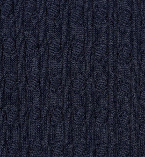 TOMORROWLAND MENS「コットンシルク ポロカラー ケーブルニット」|ニット・セーター|
