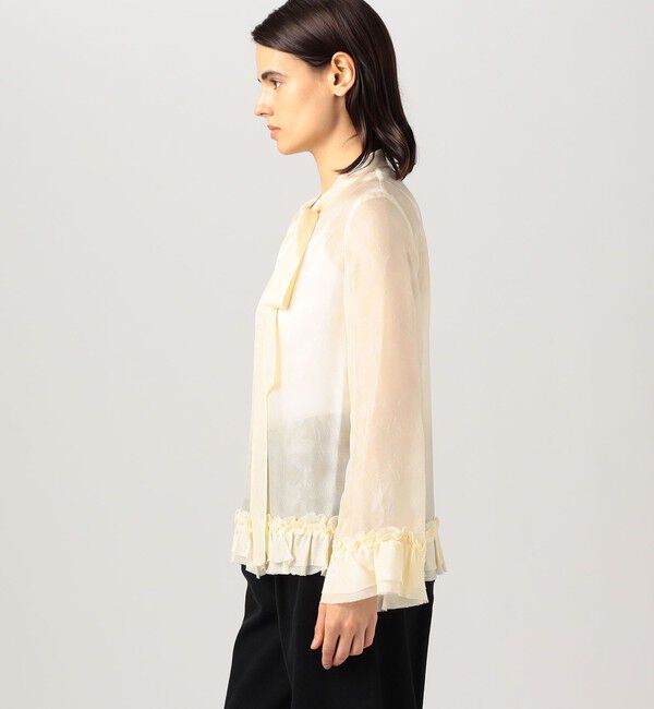 DES PRES「ムービングシャドウ ジャガード ボウタイフリルシャツ」|シャツ・ブラウス|