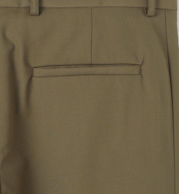 CABaN「ウールタイプライター サイドライン2タックパンツ」|チノ|