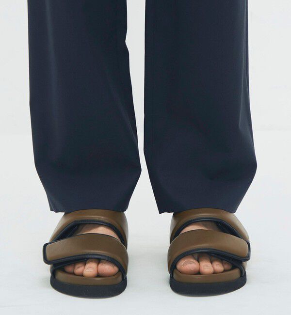 CABaN「ウールタイプライター サイドライン2タックパンツ」|チノ|