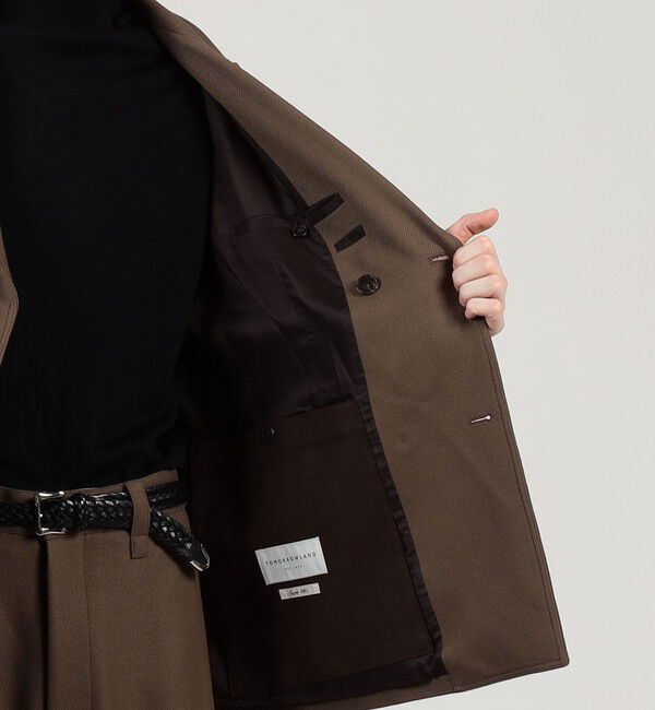 TOMORROWLAND MENS「ウールギャバジン ダブルブレステッド 4Bジャケット」|テーラードジャケット|