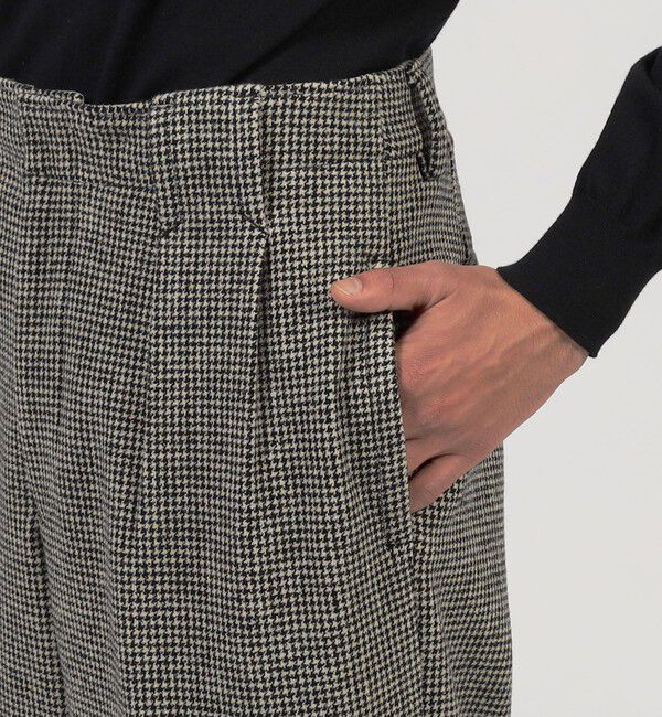 TOMORROWLAND MENS「ウールナイロンポリウレタン 2WAYストレッチ 2プリーツパンツ」|その他|