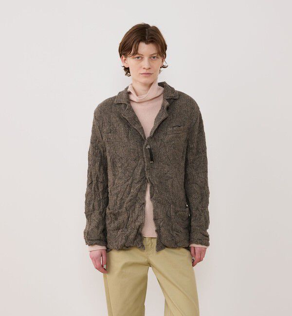 GALERIE VIE「リンクルニット ボタンレスジャケット」|テーラードジャケット|