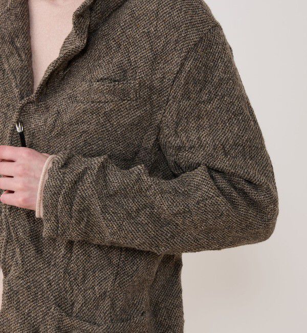 GALERIE VIE「リンクルニット ボタンレスジャケット」|テーラードジャケット|