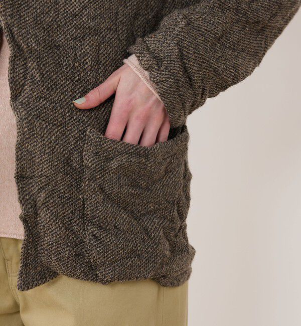 GALERIE VIE「リンクルニット ボタンレスジャケット」|テーラードジャケット|