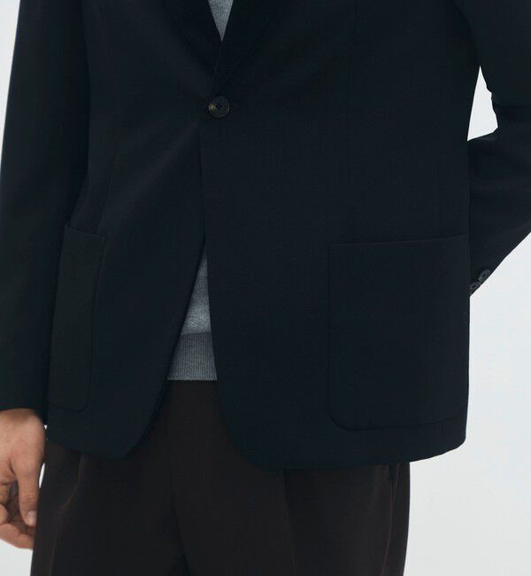 CABaN「ウールギャバジン コーデュロイラペルテーラードジャケット 」|テーラードジャケット|