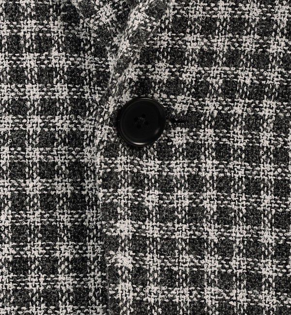 TOMORROWLAND MENS「ヴィスコースコットンポリエステル サマーブークレ シングルブレステッド2Bジャケット ANGELICO」|テーラードジャケット|