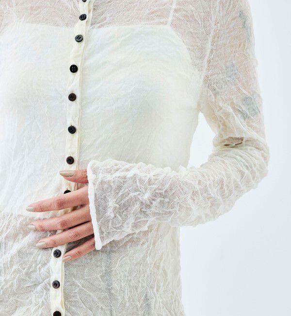 Edition「プリーツニット カーディガン」|カーディガン|