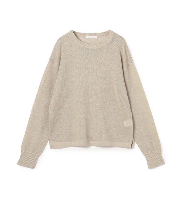 GALERIE VIE「リネンコード クルーネックプルオーバー」|ニット・セーター|43 ベージュ