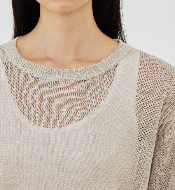 GALERIE VIE「リネンコード クルーネックプルオーバー」|ニット・セーター|