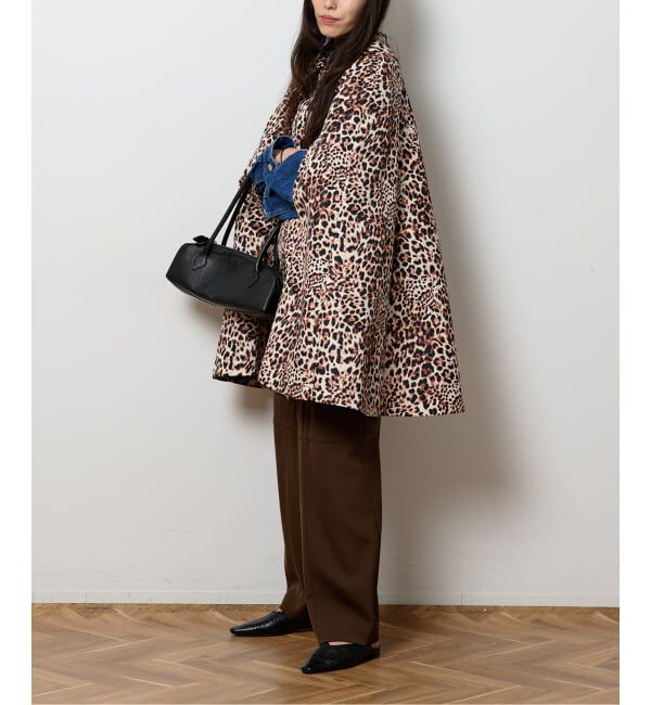  「LEOPARD CAPE SPRING コート」|ポンチョ・ケープ|
