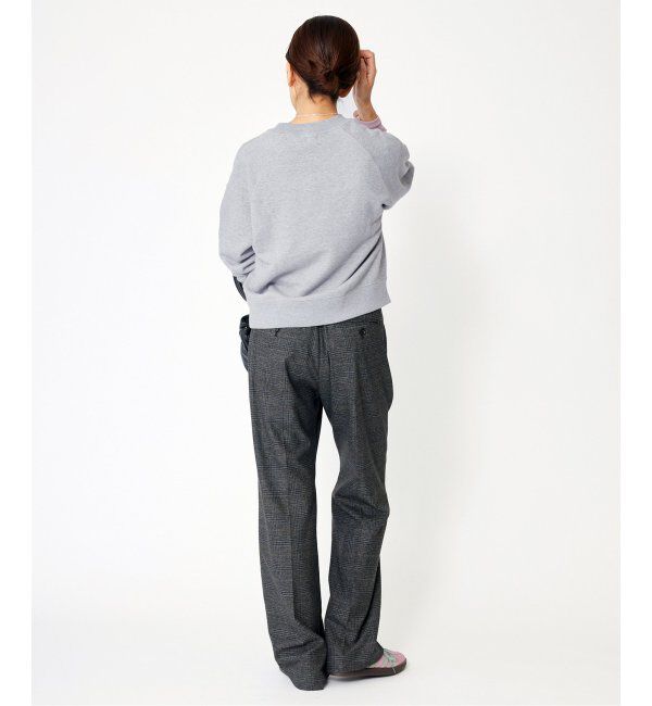 IENA「《追加2》コットン 裏毛クロップドプルオーバー」|スウェット・ジャージ|