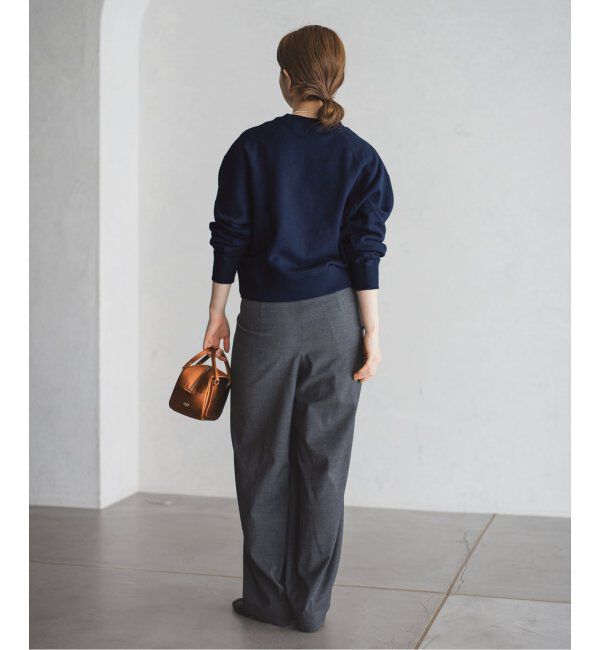 IENA「《追加2》コットン 裏毛クロップドプルオーバー」|スウェット・ジャージ|