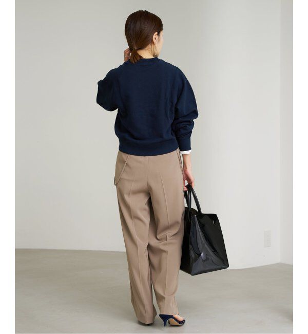 IENA「《追加2》コットン 裏毛クロップドプルオーバー」|スウェット・ジャージ|