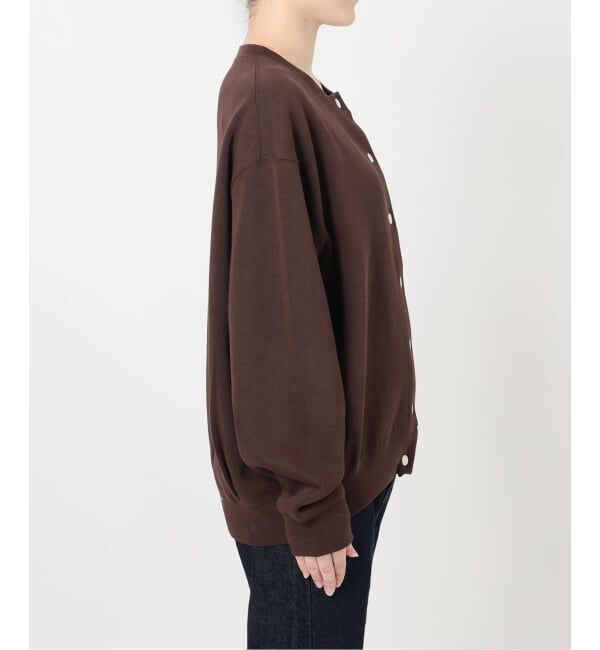 SLOBE IENA「《WEB限定/追加3》ダブルフェイスジャージースナップカーディガン」|カーディガン|