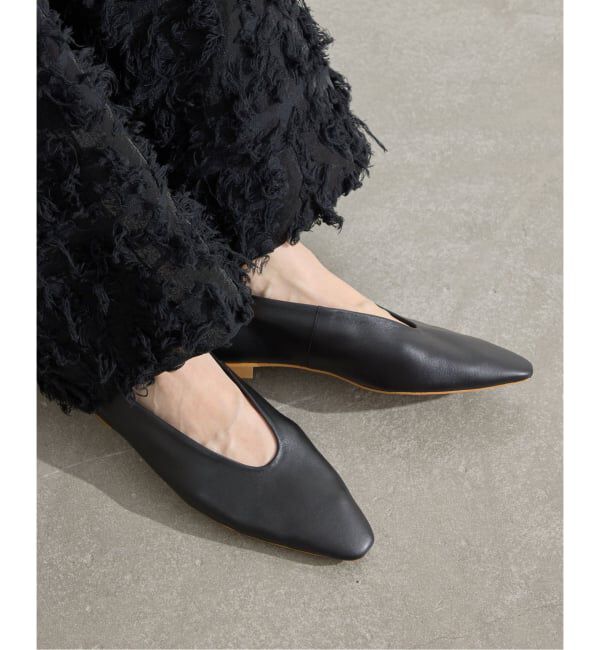 IENA「IENA フラットシューズ IE5C-0420」|その他|ブラック