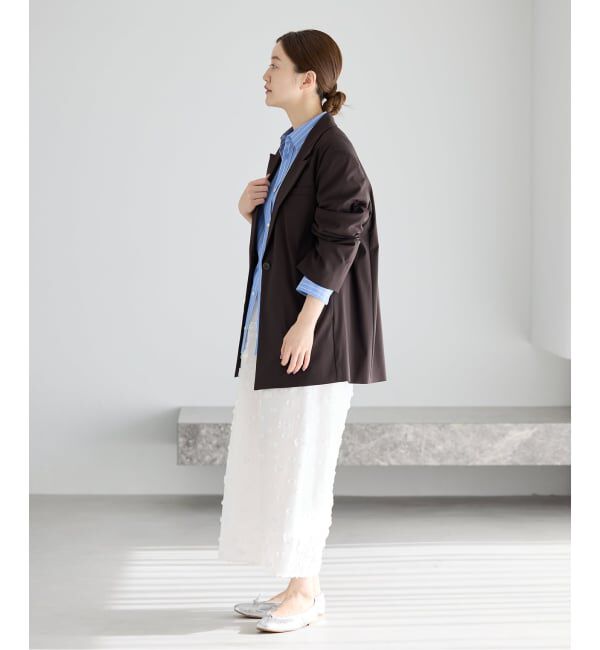 IENA「フラワージャガードタックスカート」|スカート|