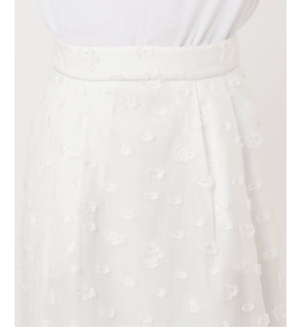 IENA「フラワージャガードタックスカート」|スカート|