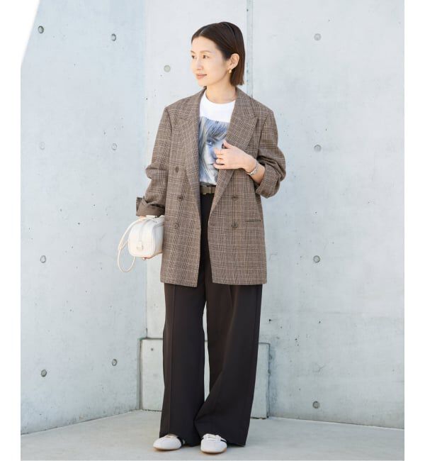 IENA「COUTURE D'ADAM/クチュールドアダム Double JK Prince of Wales 26SS-004」|テーラードジャケット|
