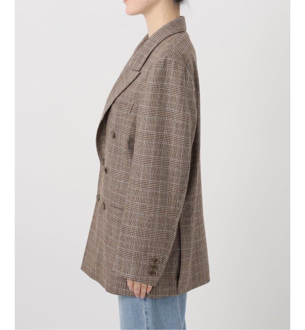 IENA「COUTURE D'ADAM/クチュールドアダム Double JK Prince of Wales 26SS-004」|テーラードジャケット|