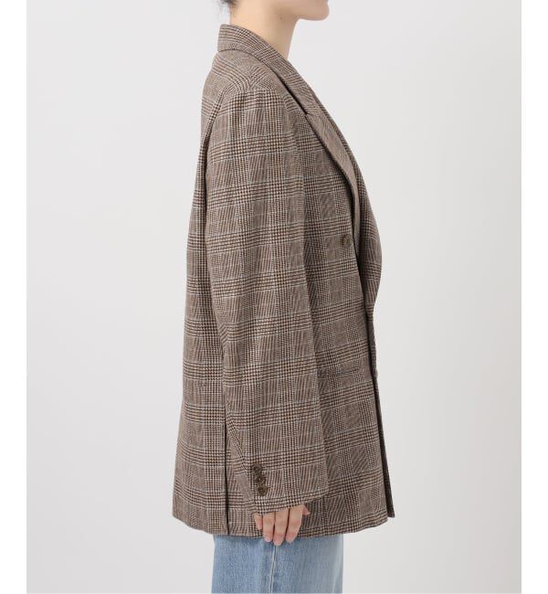 IENA「COUTURE D'ADAM/クチュールドアダム Double JK Prince of Wales 26SS-004」|テーラードジャケット|