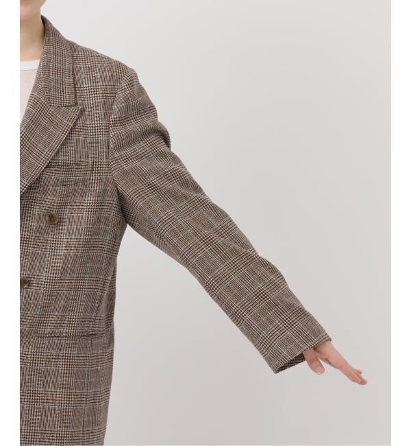 IENA「COUTURE D'ADAM/クチュールドアダム Double JK Prince of Wales 26SS-004」|テーラードジャケット|