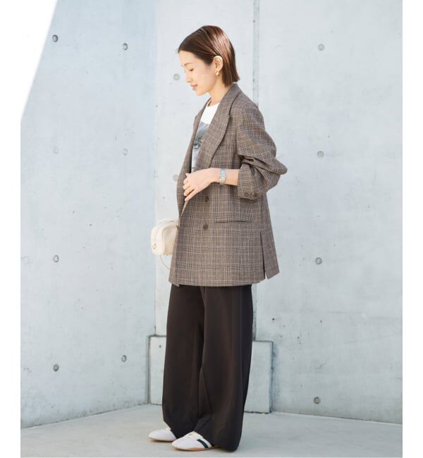 IENA「COUTURE D'ADAM/クチュールドアダム Double JK Prince of Wales 26SS-004」|テーラードジャケット|