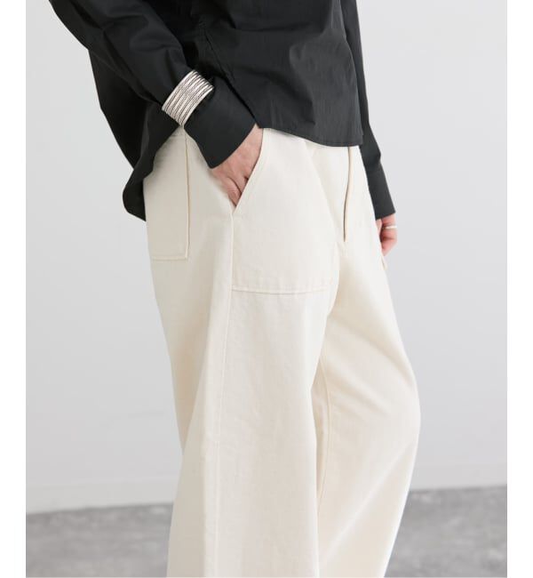 IENA「デニムベイカーパンツ」|デニム|