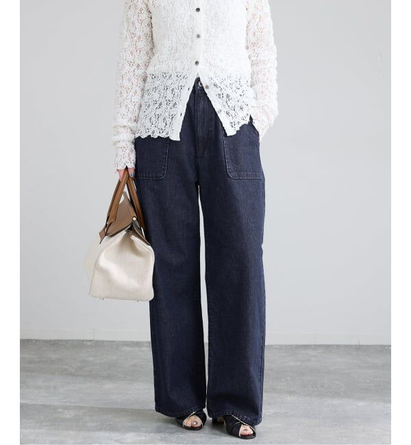 IENA「デニムベイカーパンツ」|デニム|