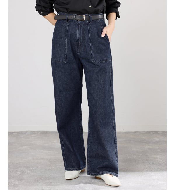 IENA「デニムベイカーパンツ」|デニム|