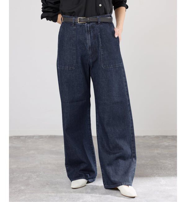 IENA「デニムベイカーパンツ」|デニム|