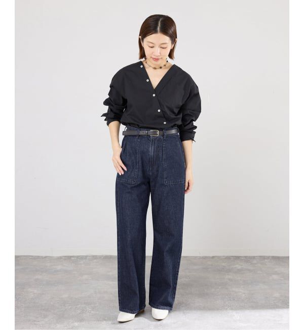 IENA「デニムベイカーパンツ」|デニム|