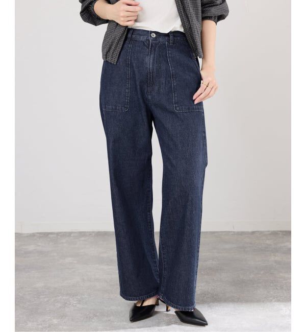 IENA「デニムベイカーパンツ」|デニム|