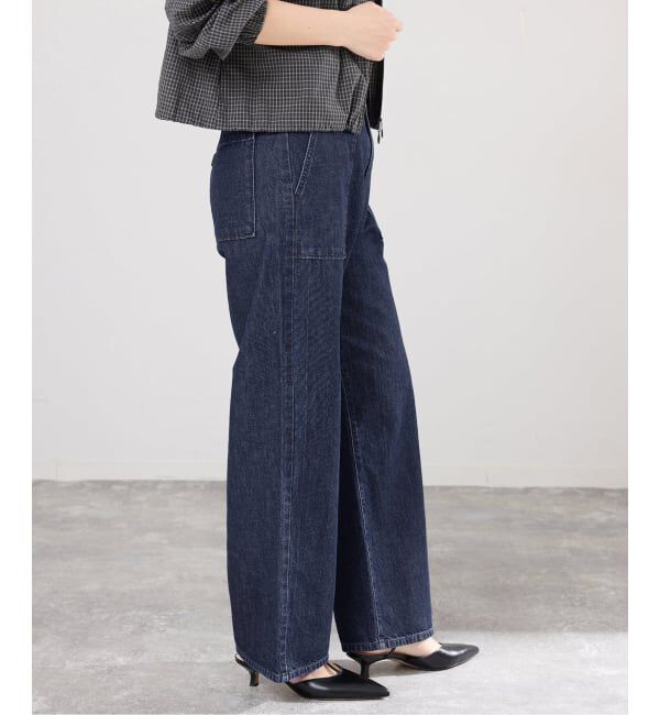 IENA「デニムベイカーパンツ」|デニム|